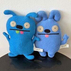 Vintage Bundle of 2 Little Ugly, UglyDolls, Plush Toys. Tub Nubery & Tutulu. 7”